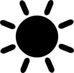 Sun and Black Flowers company logo